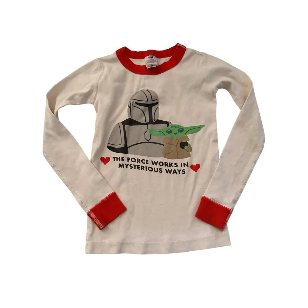 Hanna Andersson Star Wars Mando And Grogu Organic Pajama Set 8
